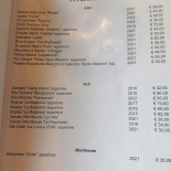 Osteria La Cantinella Carte