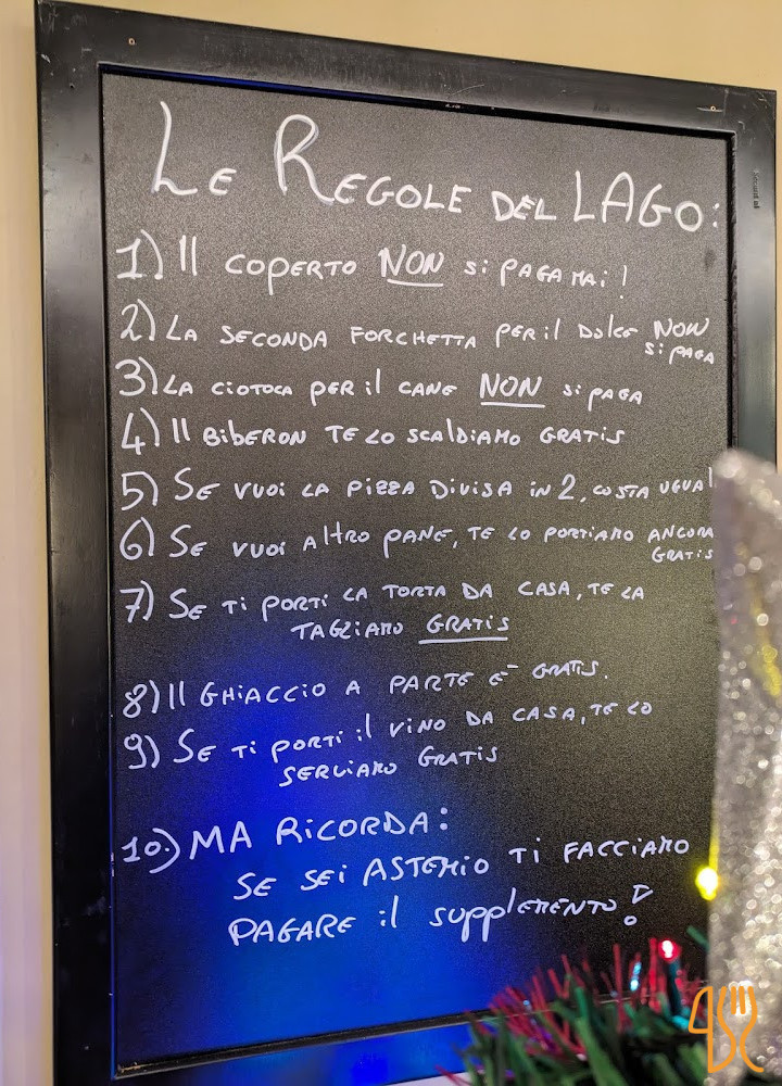 Pizzeria Lago Carta