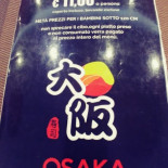 Giapponese Osaka Speisekarte