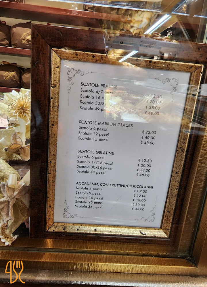 Café Pasticceria Gamberini Carte