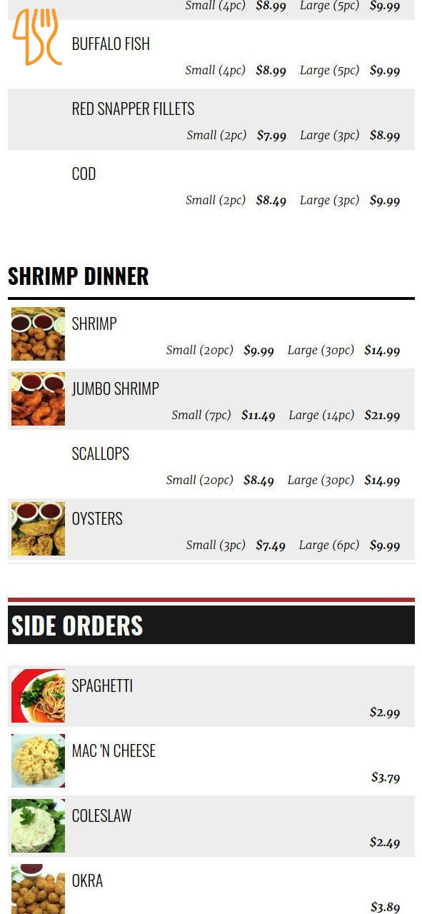 It Milano Menu