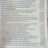 Pizzagrium Agri Pizzeria, Torta Al Testo, Caffetteria Speisekarte