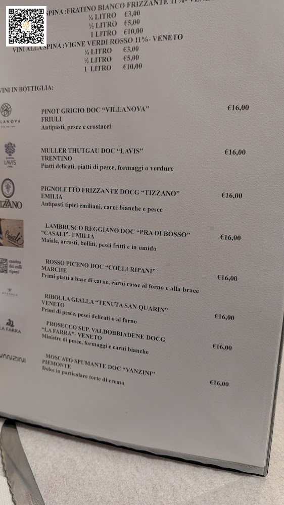 Pizzeria Nonno Papero Carta