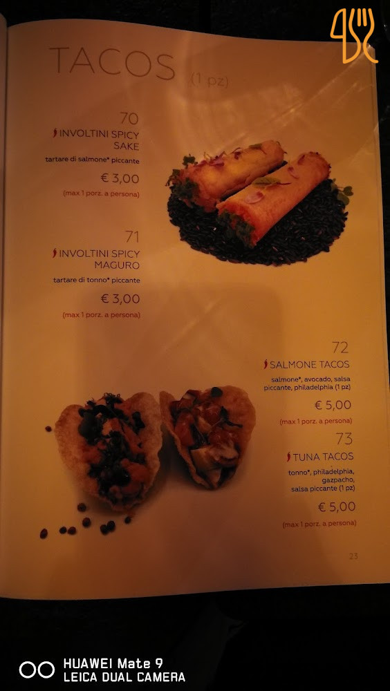 Sushi Nova Speisekarte