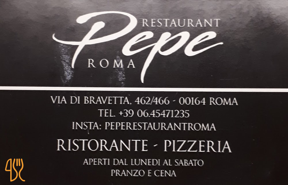 Pepe Speisekarte