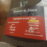 Sciuscià Speisekarte