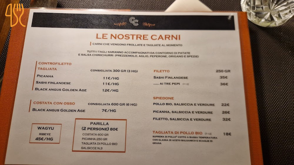 Cafè Corrientes Carte