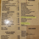 Trattoria I Belloni Speisekarte