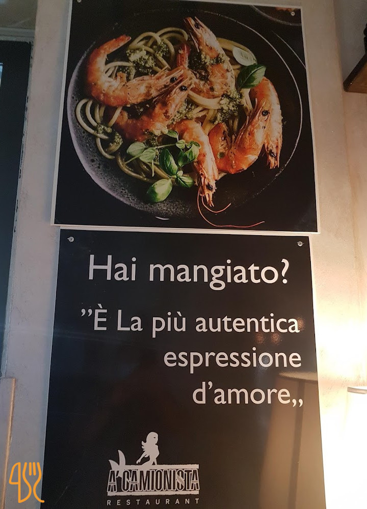 'a Camionista Di Passaggio Speisekarte
