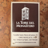 La Torre Del Monastero Speisekarte