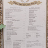 Osteria Da Nerone Carta