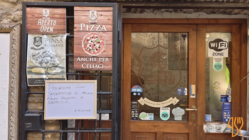 Osteria Da Nerone Carta