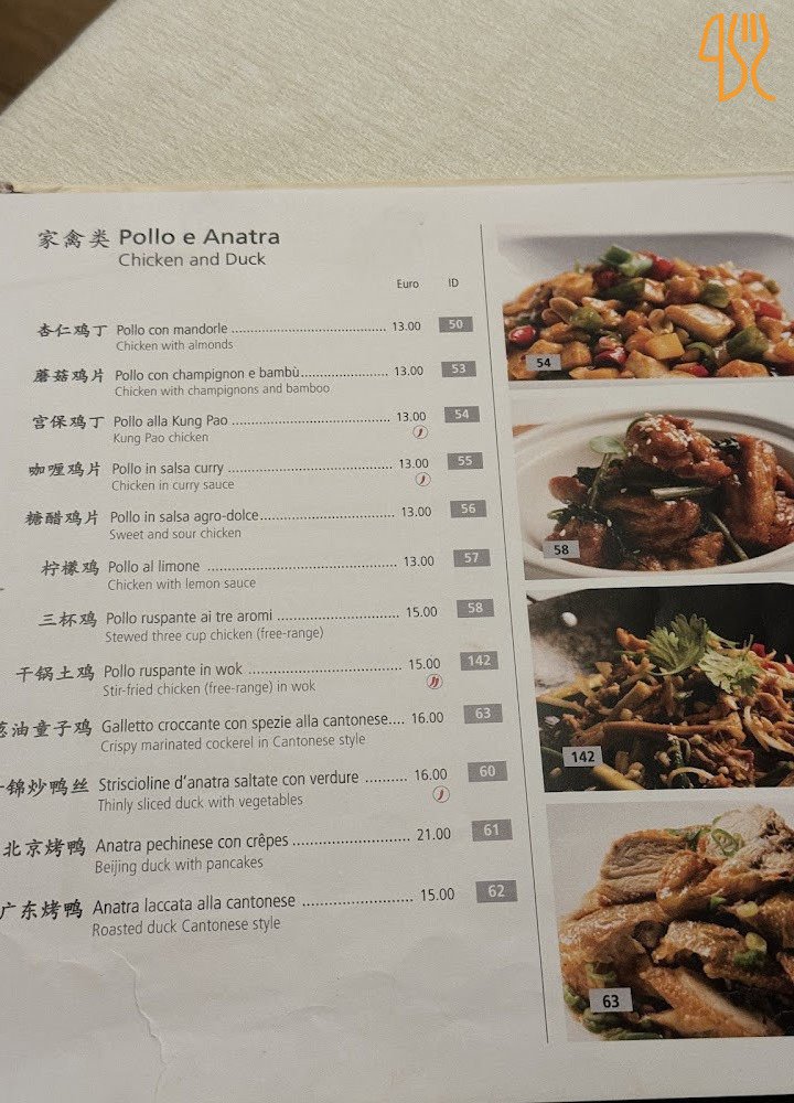 Giardino Di Giada Yù Yuán Fàn Diàn Jade Garden Carta