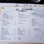 Pizzeria La Gabella Carta