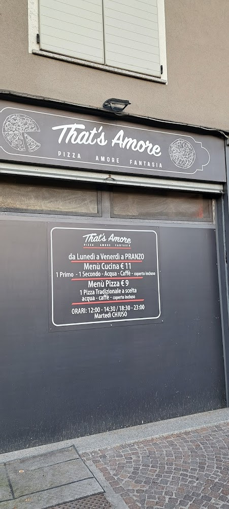 That's Amore La Pizzeria Carte