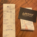 Wamarà Menu
