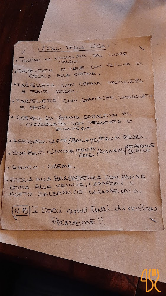 Pepero Brasserie Menu