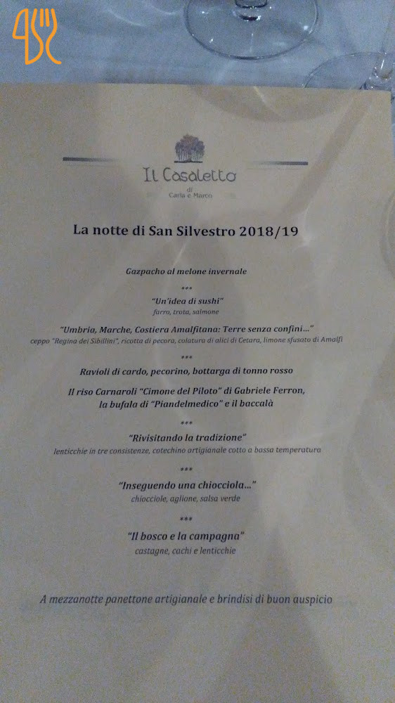 Il Casaletto Meniu
