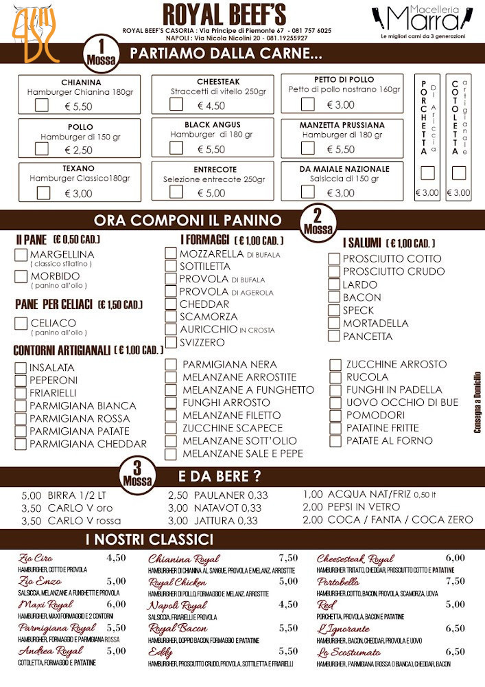 Royal Beef’s Carte