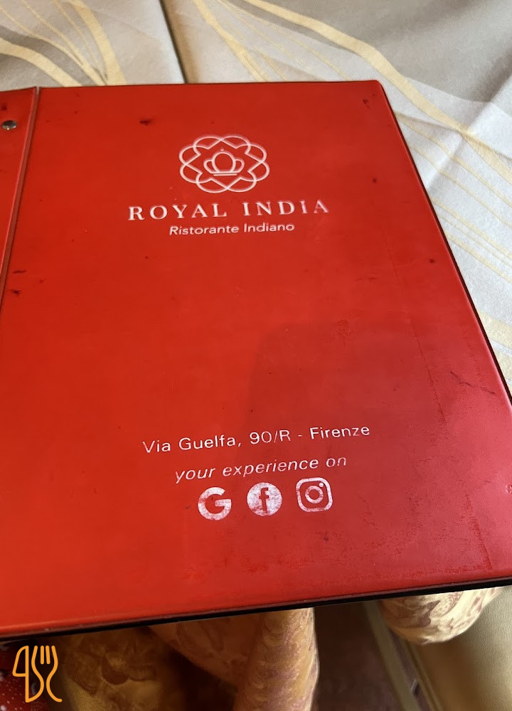 Royal India Indiano A Firenze Carte