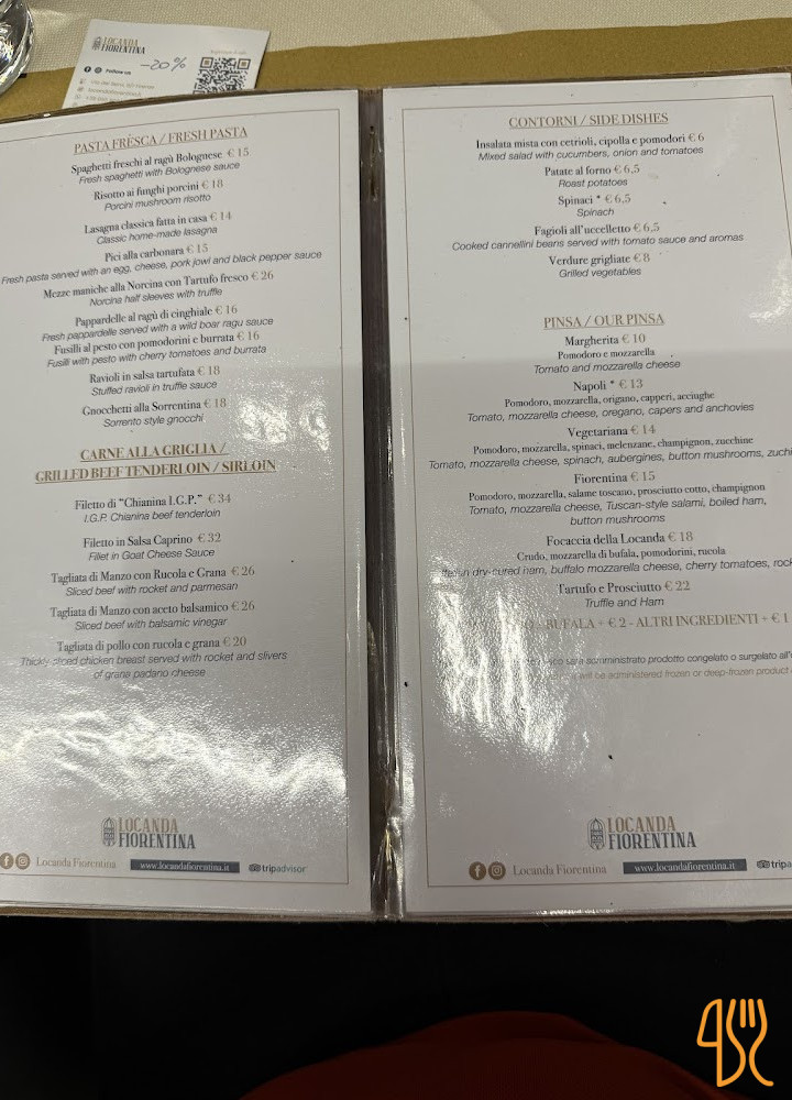 Locanda Fiorentina Duomo Di Firenze Carte