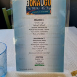 Bonaugo Pizzeria   Carte