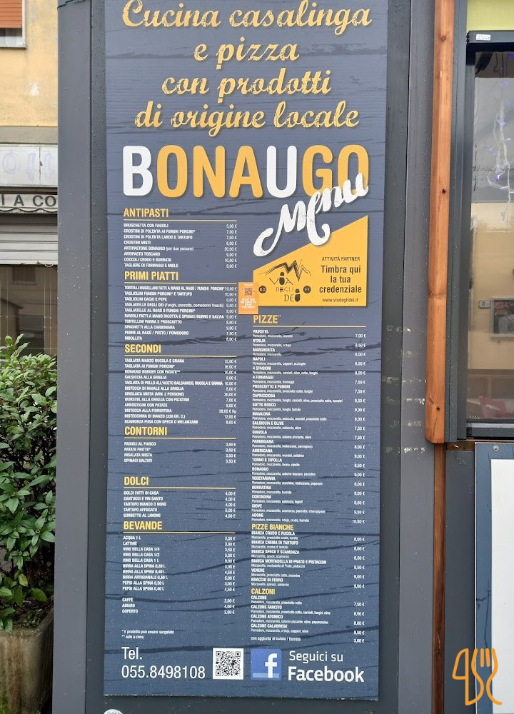 Bonaugo Pizzeria Carta