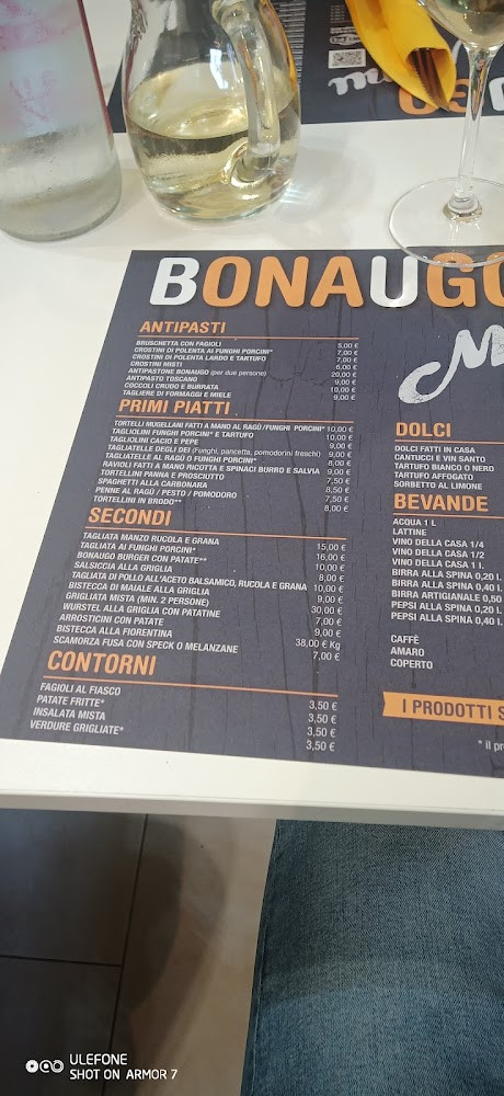 Bonaugo Pizzeria Carta