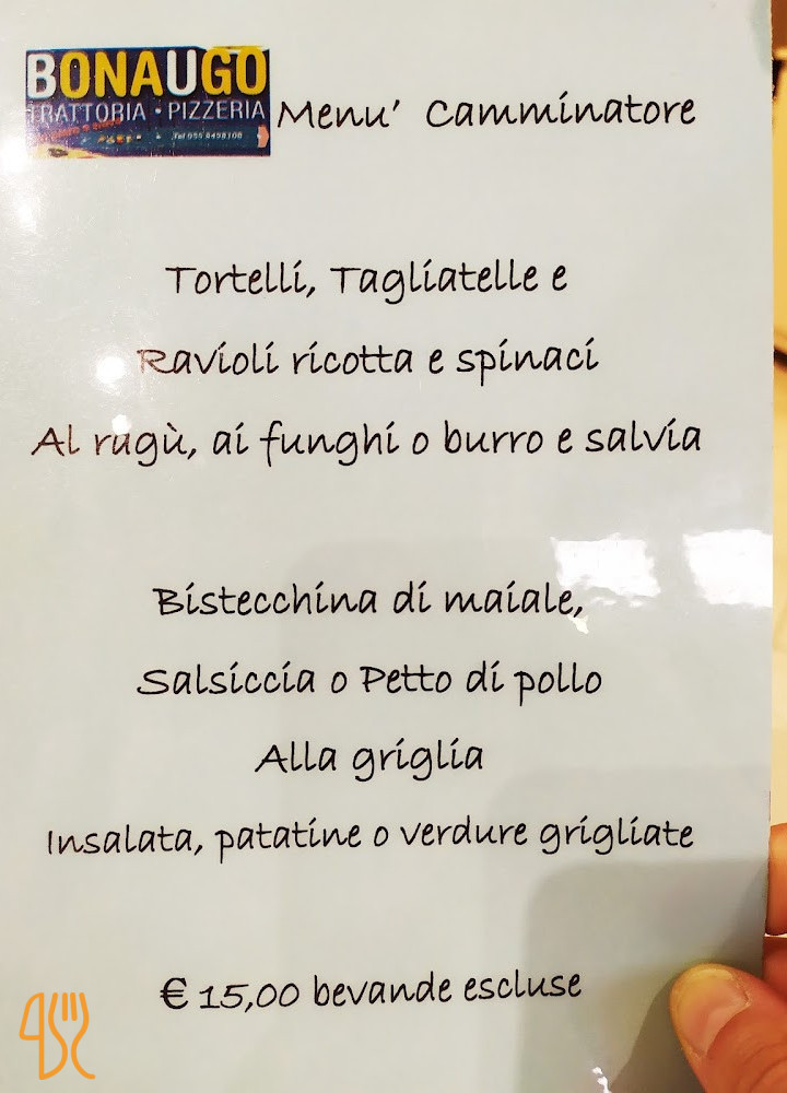Bonaugo Pizzeria Speisekarte