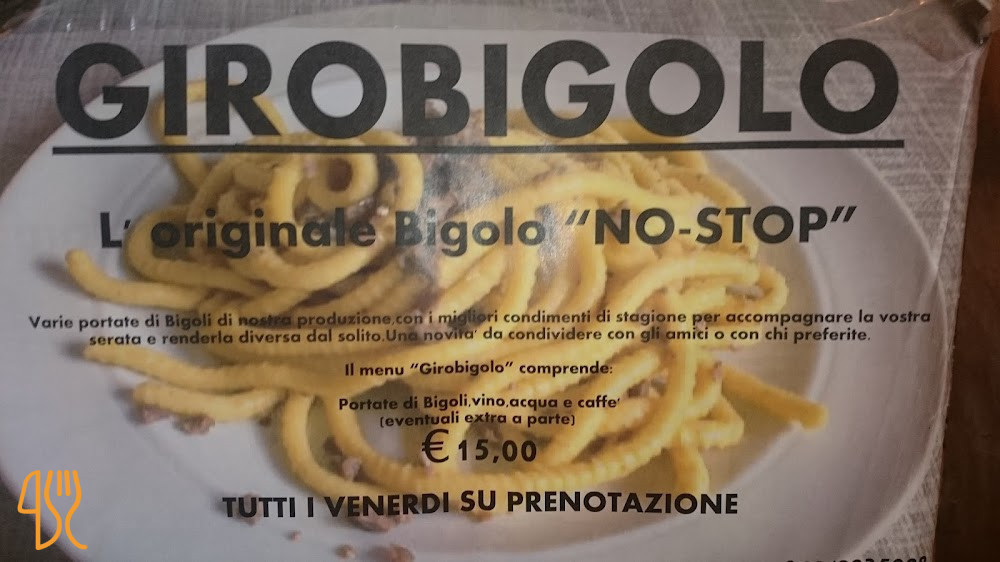 Storica Trattoria Alla Chiesa Speisekarte