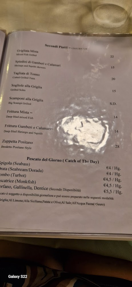 Positano(da Vittorio) Carte