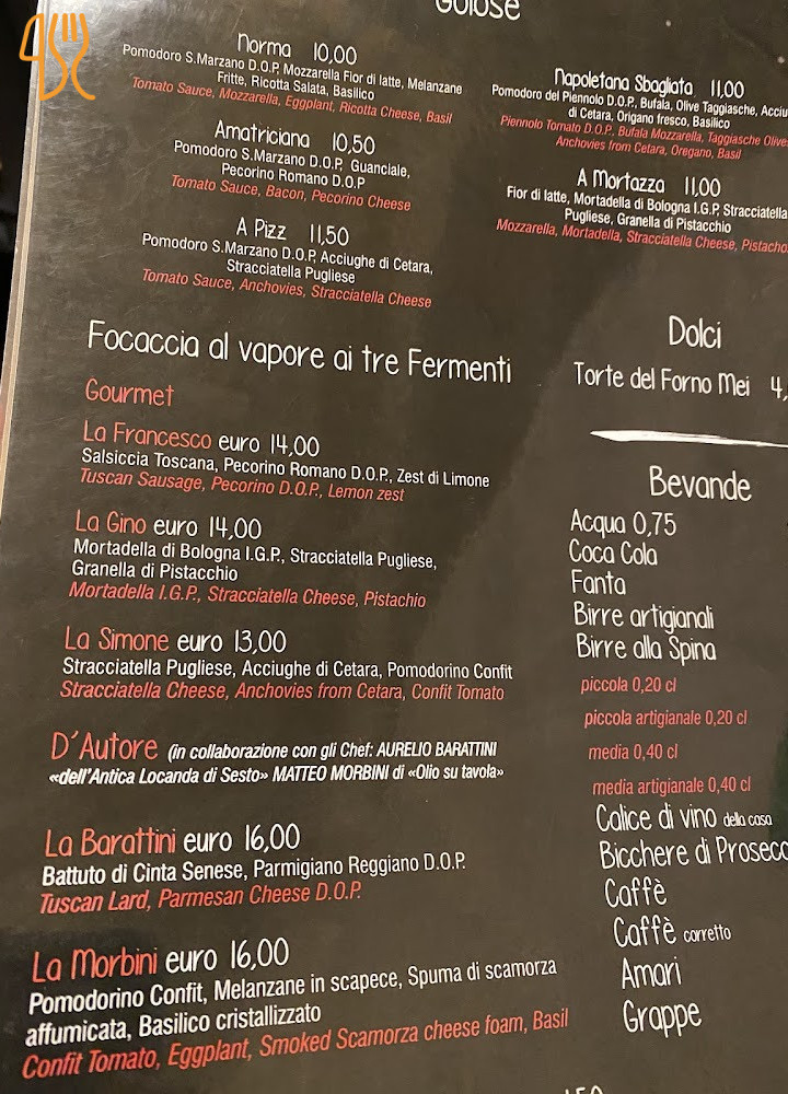 Da Umberto La Pizzeria Contemporanea Carta