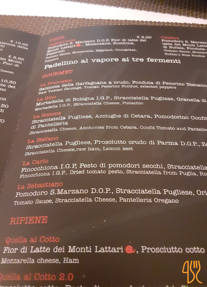 Da Umberto La Pizzeria Contemporanea Carta