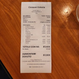 Osteria Consani Carte