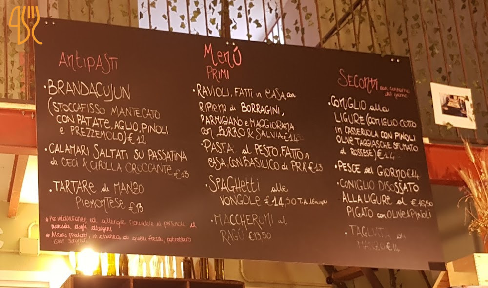 Osteria Consani Carta