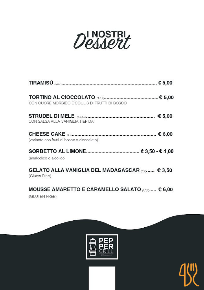 Peppergrill Griglieria E Bbq Carta