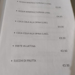 Pizzeria Sotto Sotto Carte