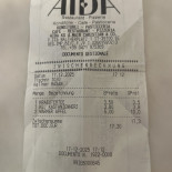 Aida Pizzeria Carta