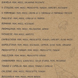 La Biga Pizzeria Carte