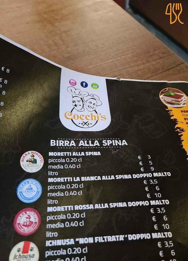 Cocchi's Trattoria Pizzeria Speisekarte
