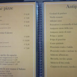 Pizzeria L'oste The Marin's Carte