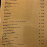 Pizzeria L'oste The Marin's Carte