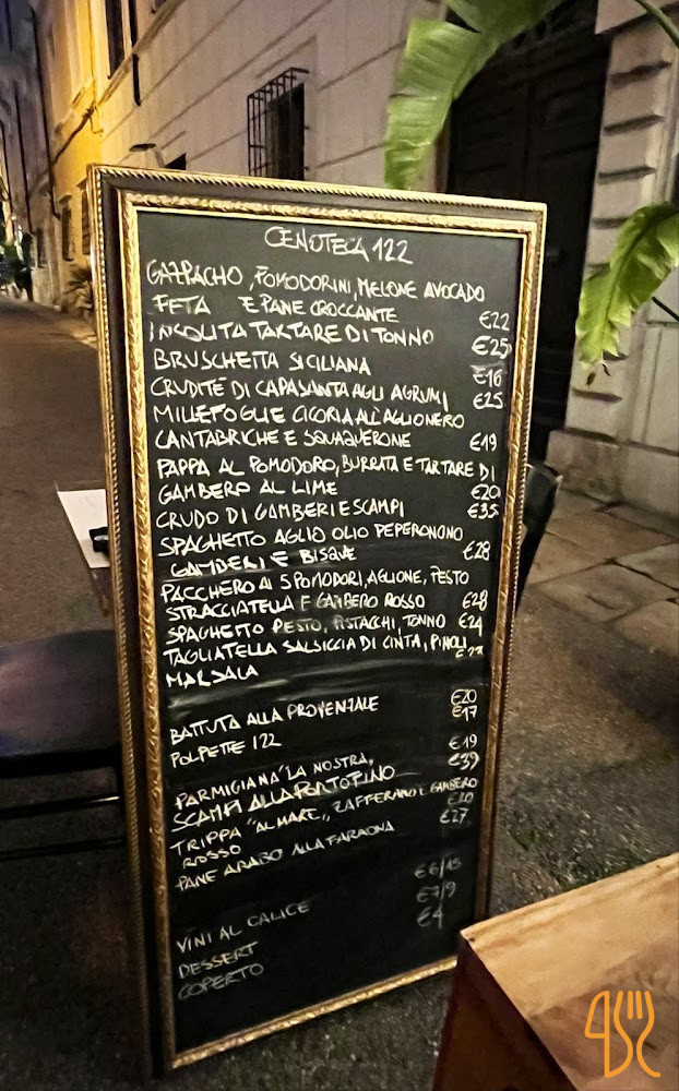 Cenoteca 122 Carte