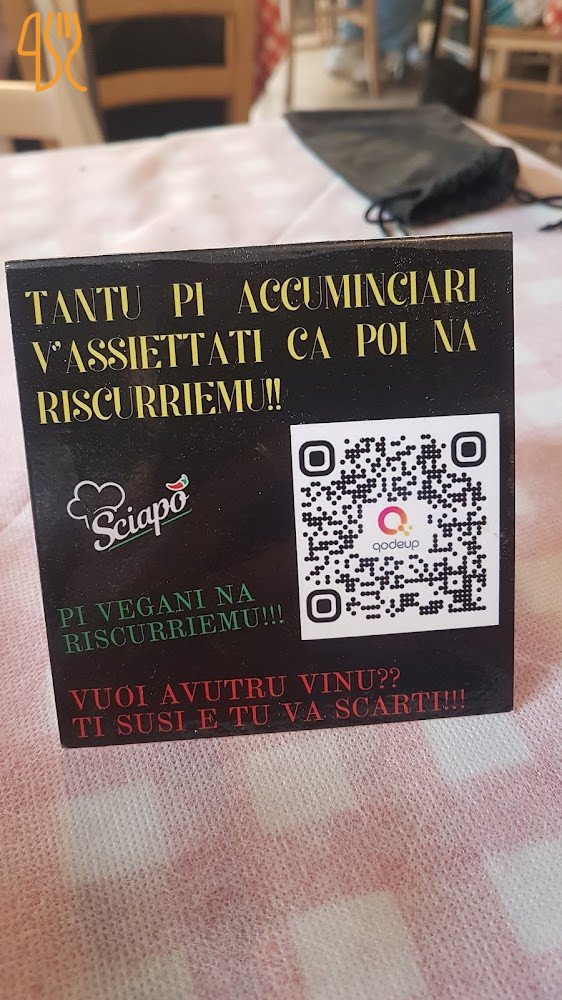 Osteria Sciapò Menu