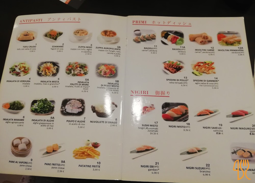 Gold Sushi Japanese Asian Fusion Carta