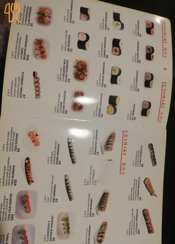 Gold Sushi Japanese Asian Fusion Carta