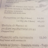 Il Grillo Moro Speisekarte