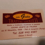 Trattoria Antico Dalla Giulia Carte