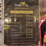 Kung Fu Resturant Carta