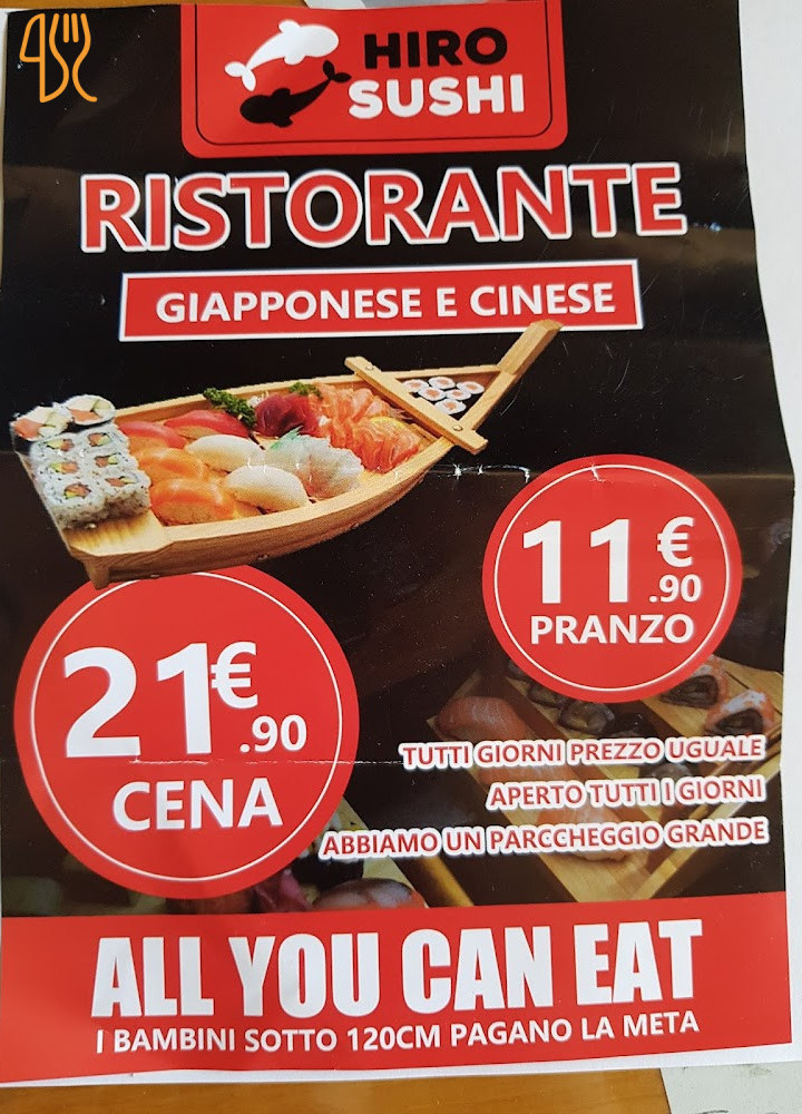 Hiro Sushi Giapponese Carta